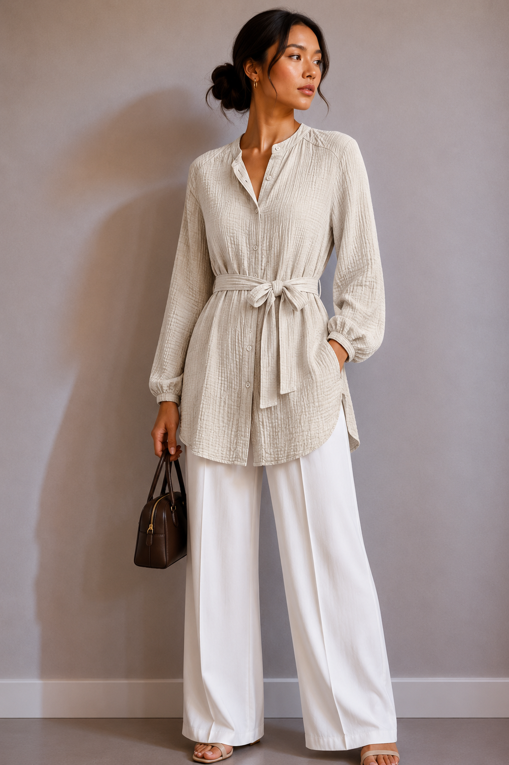 Ilana Musselin Bluse