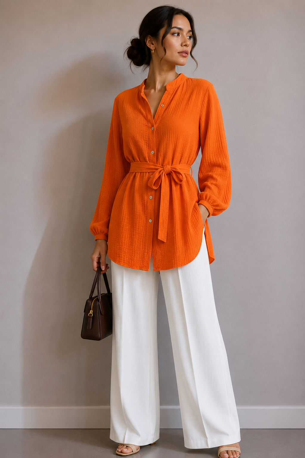 Ilana Musselin Bluse