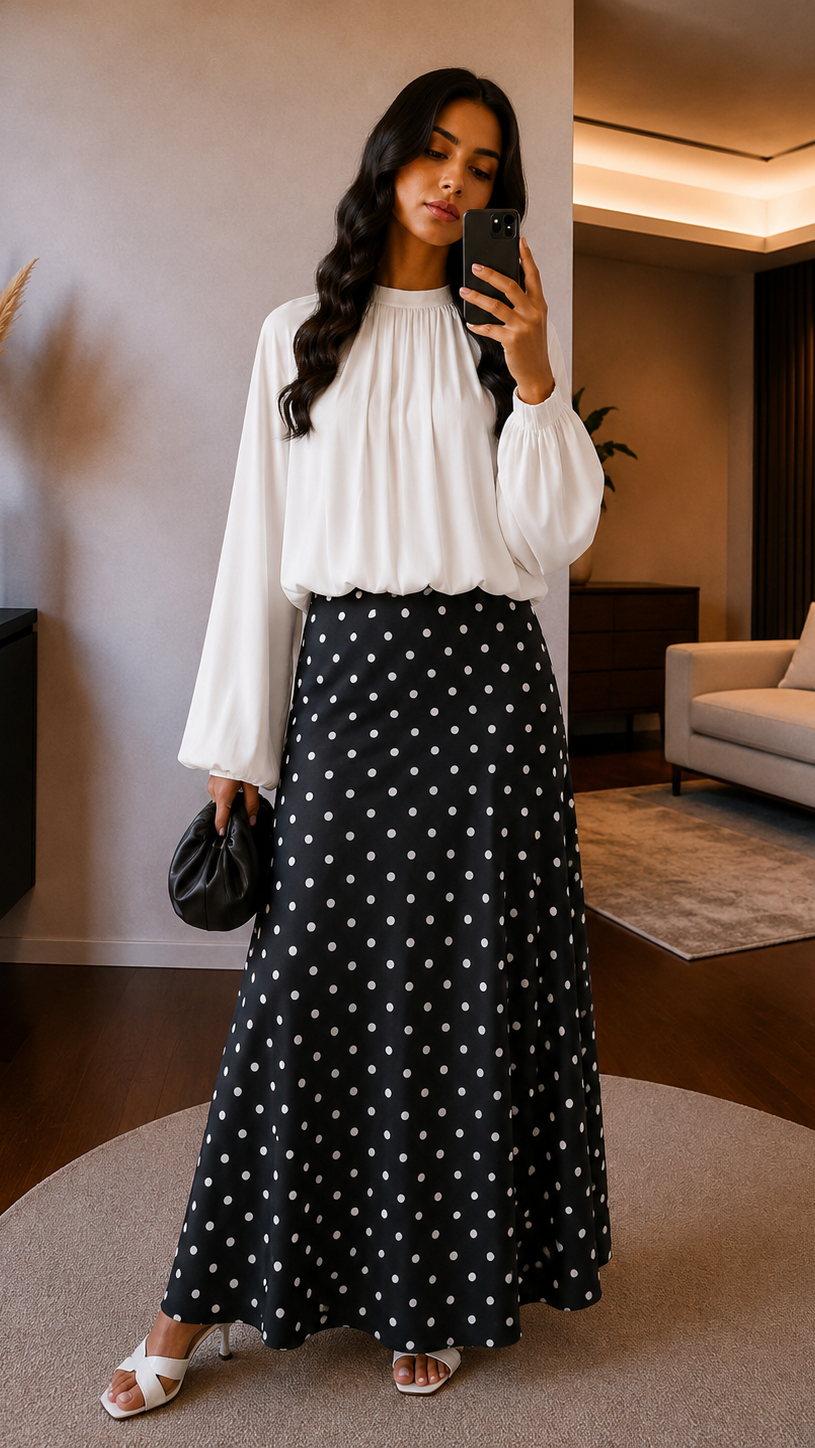 Selena Polka Satin Rock