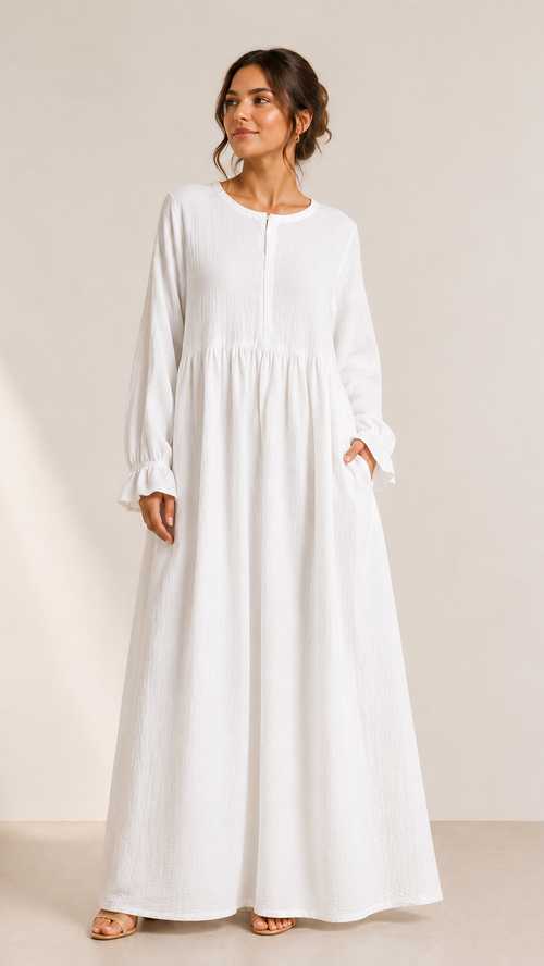 Elisé Musselin Still-Abaya