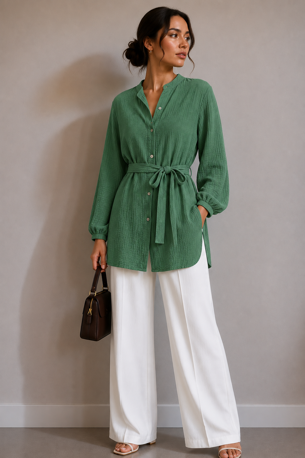 Ilana Musselin Bluse