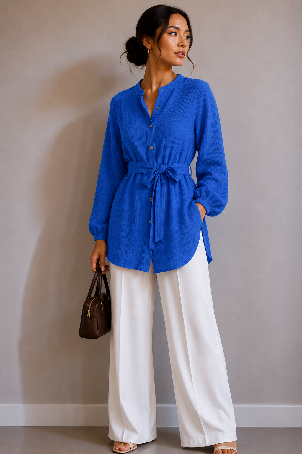 Ilana Musselin Bluse