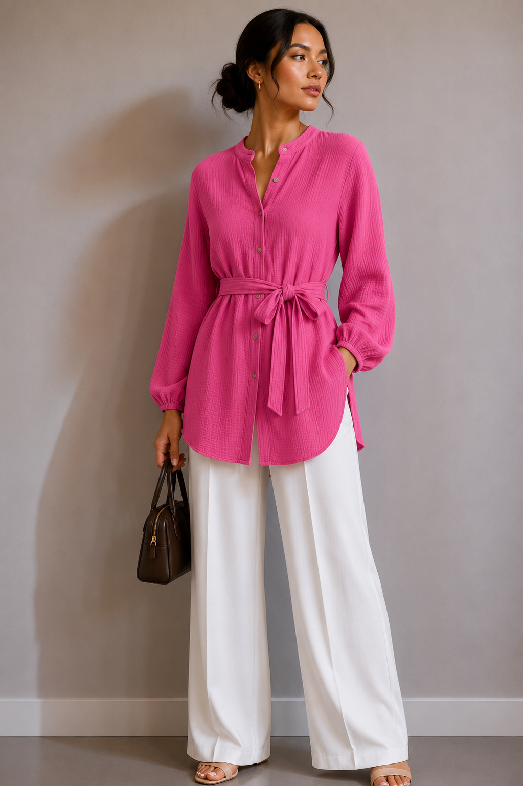 Ilana Musselin Bluse