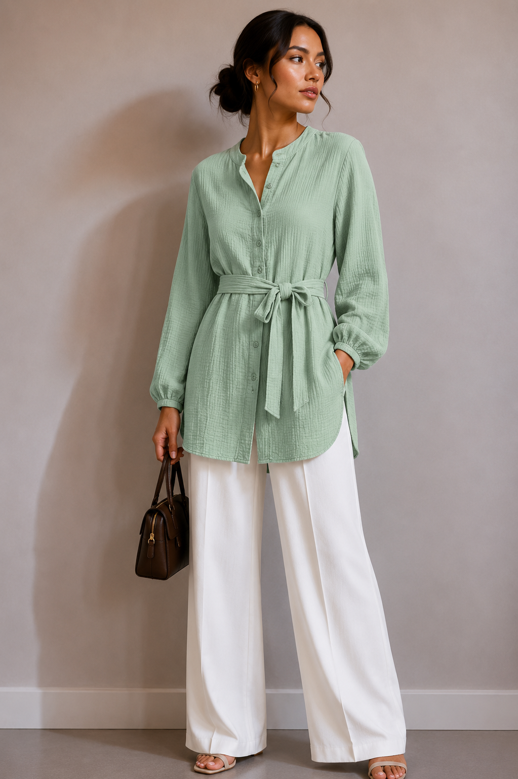 Ilana Musselin Bluse