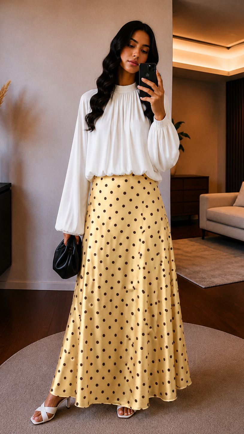Selena Polka Satin Rock