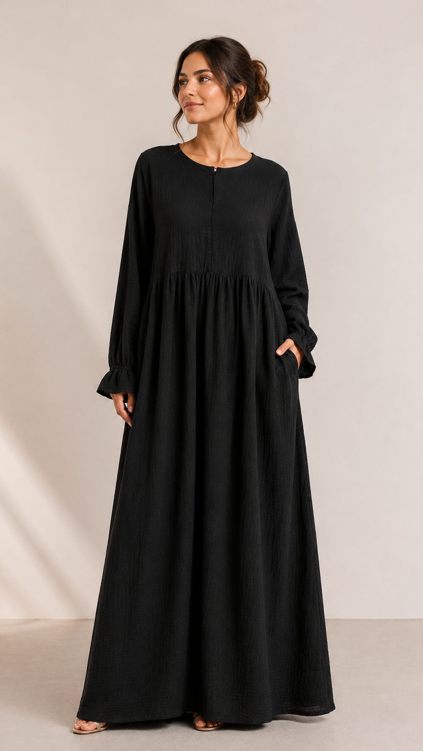 Elisé Musselin Still-Abaya