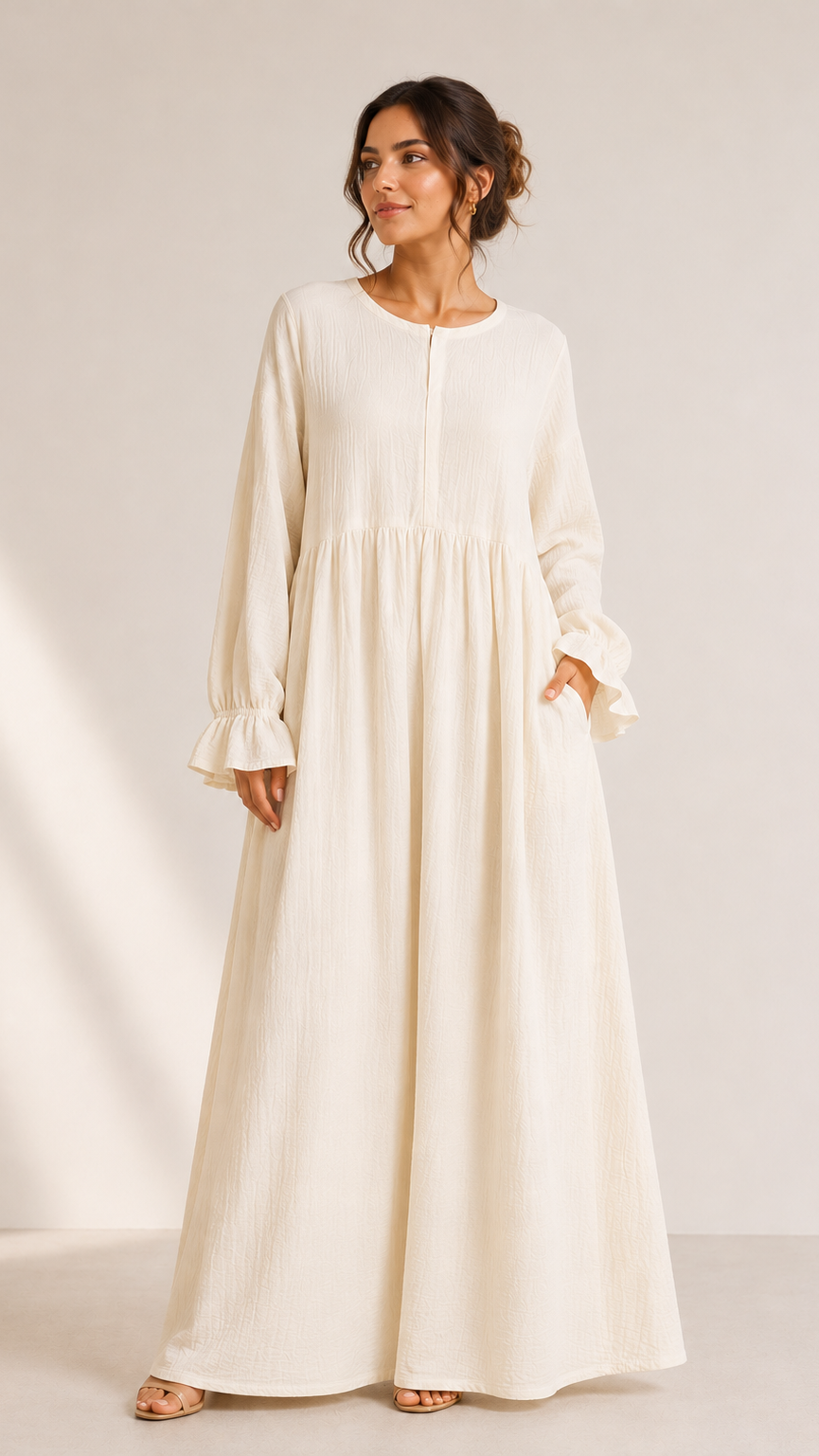 Elisé Musselin Still-Abaya