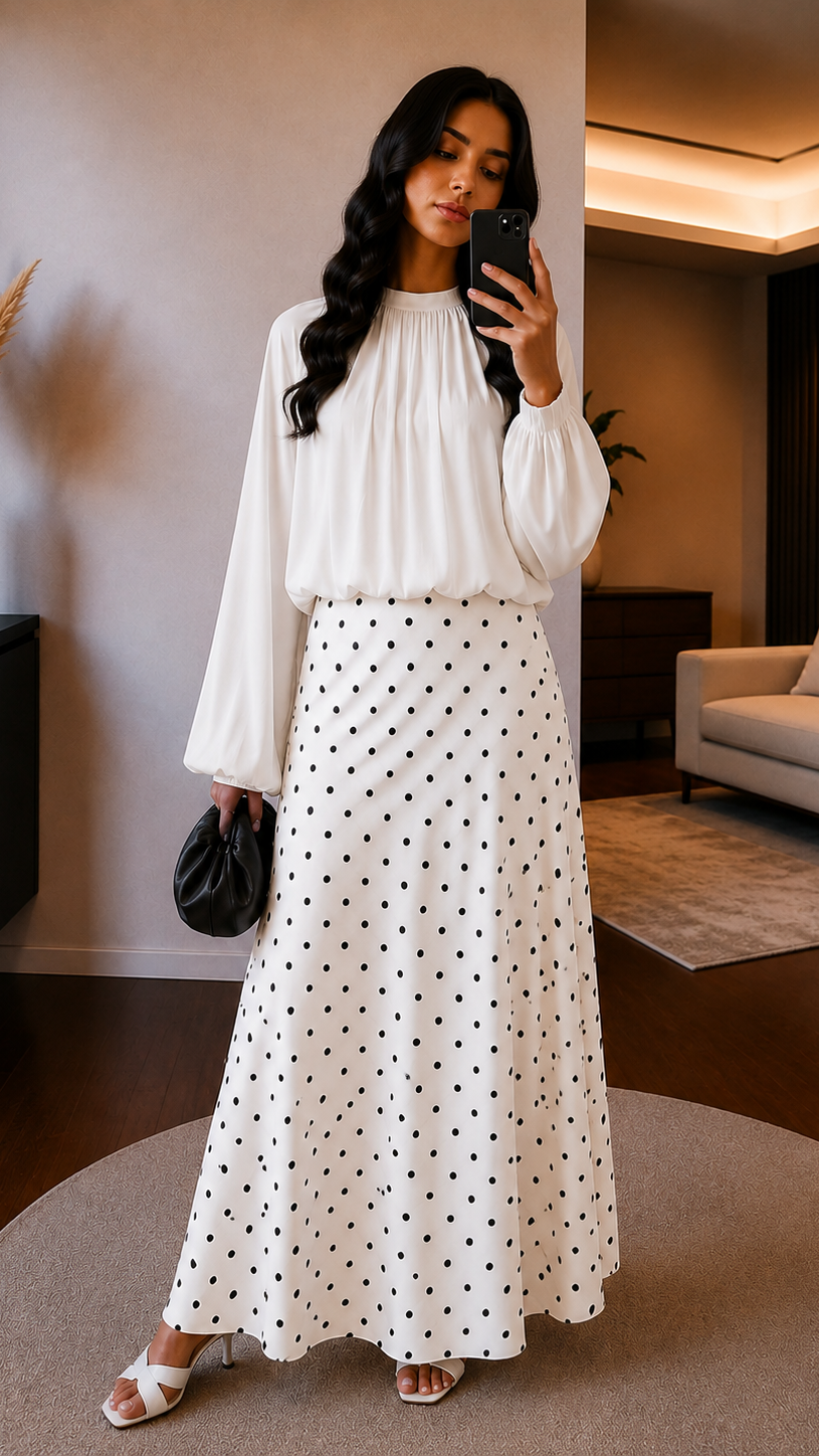 Selena Polka Satin Rock