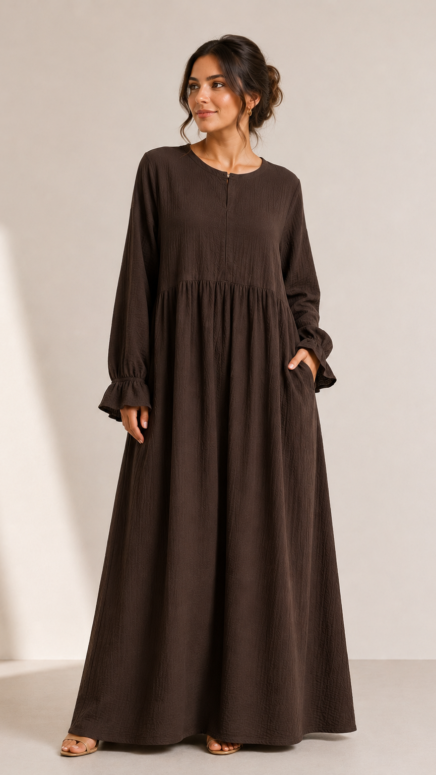 Elisé Musselin Still-Abaya