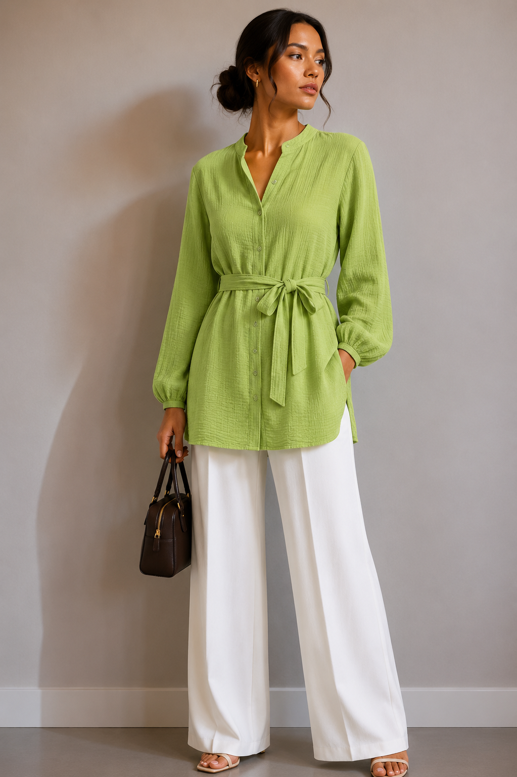 Ilana Musselin Bluse