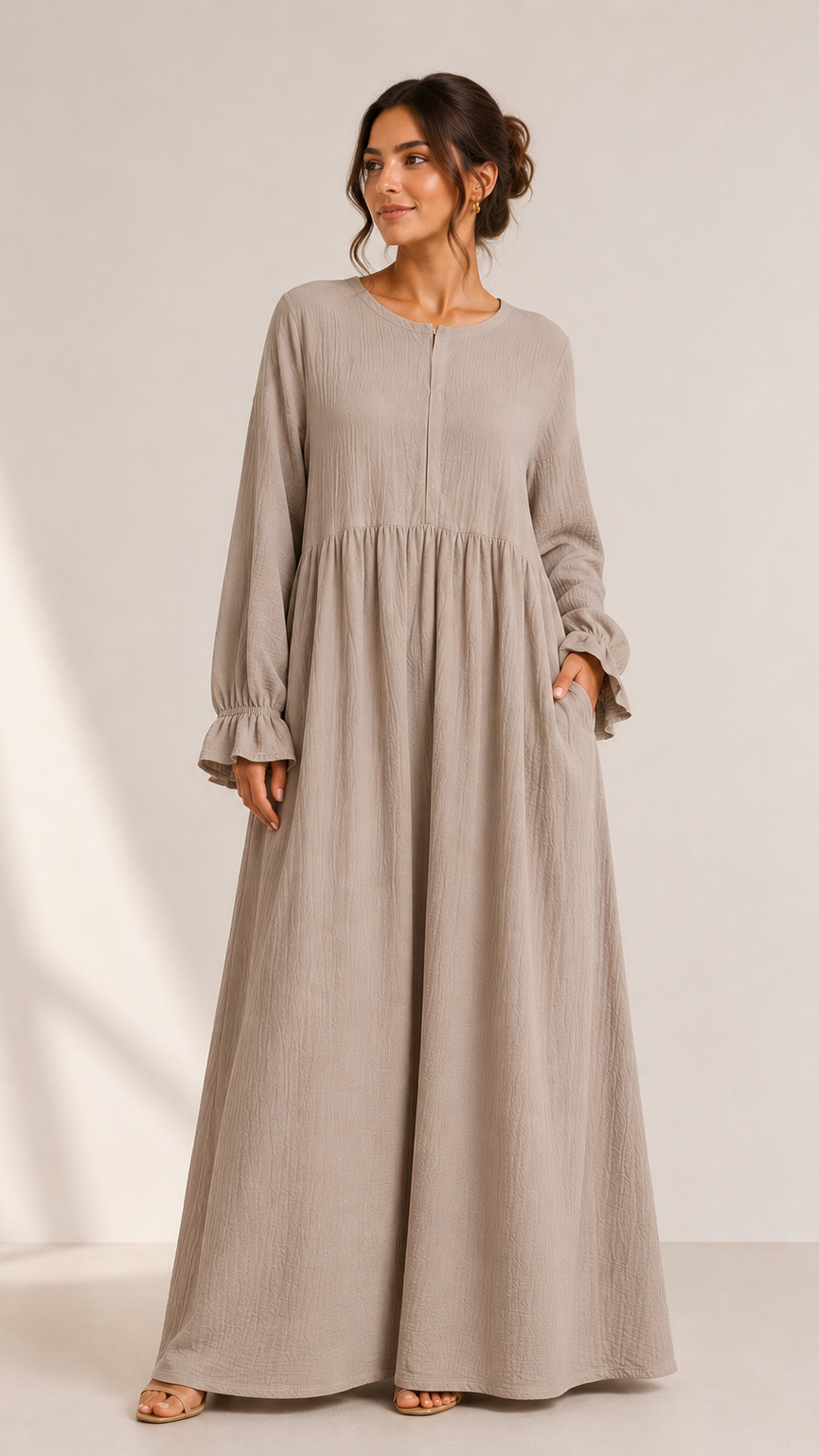 Elisé Musselin Still-Abaya