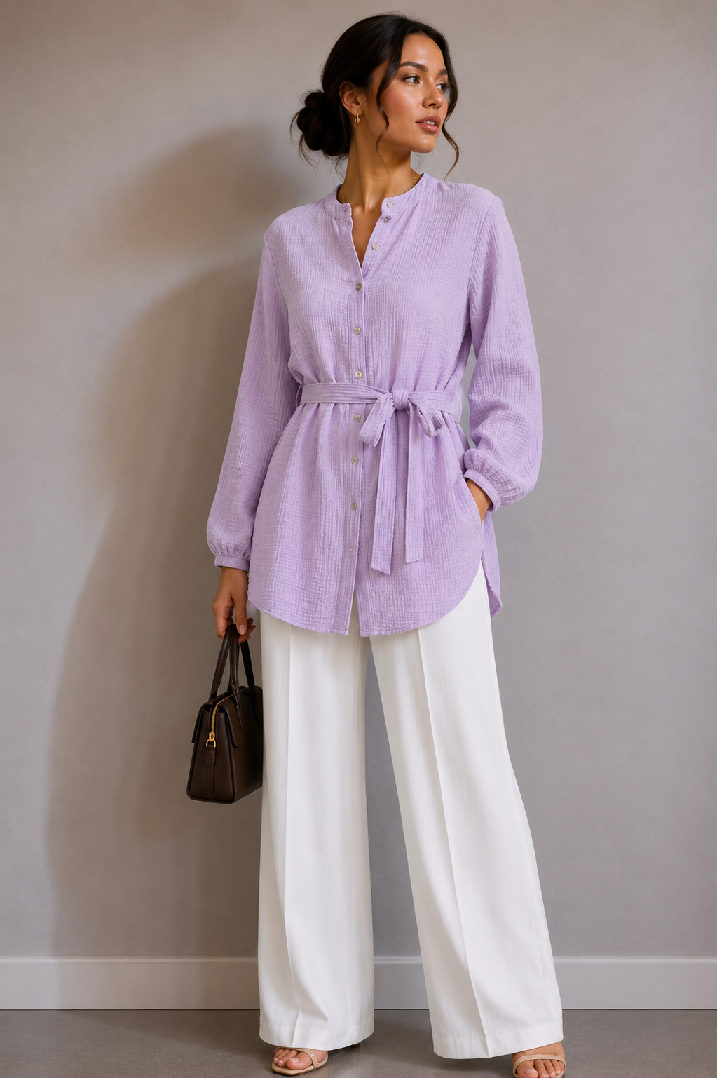 Ilana Musselin Bluse