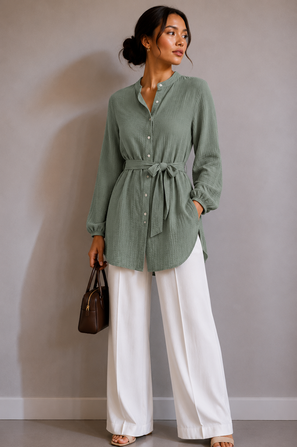 Ilana Musselin Bluse